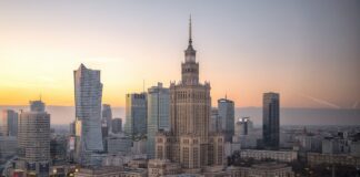 Warszawa z lotu ptaka